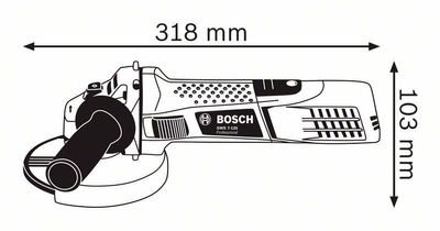 Bosch GWS 7-125 C Vinkelslip 125mm 720W