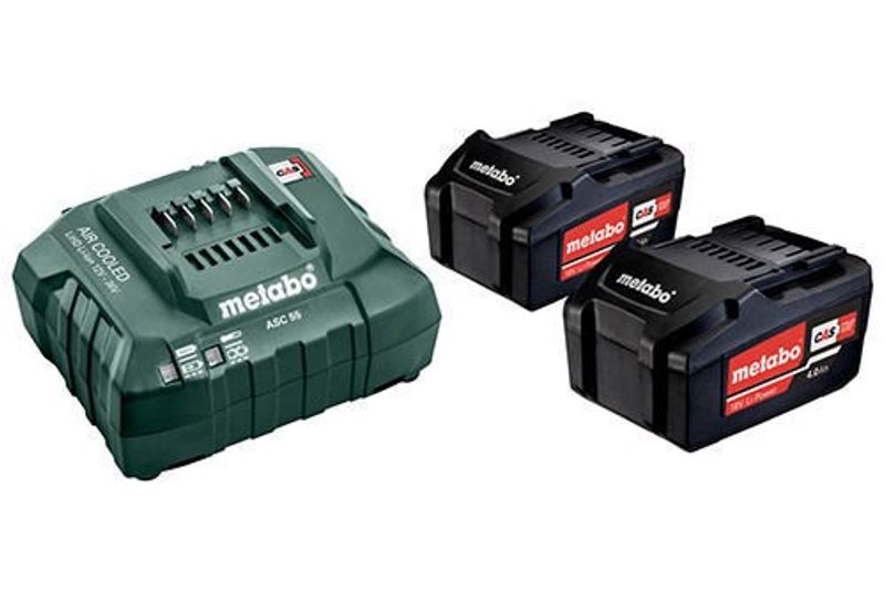 Metabo BASIS-SET (2x18V 4,0ah batterier + Snabbladdare)