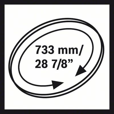 Bosch 2608649000 Bandsågblad 18TPI för GCB 18 2-P 733mm