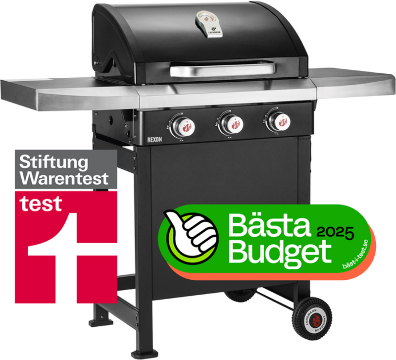 Landmann Rexon 3.0 gasolgrill 3 brännare 3,7 kW