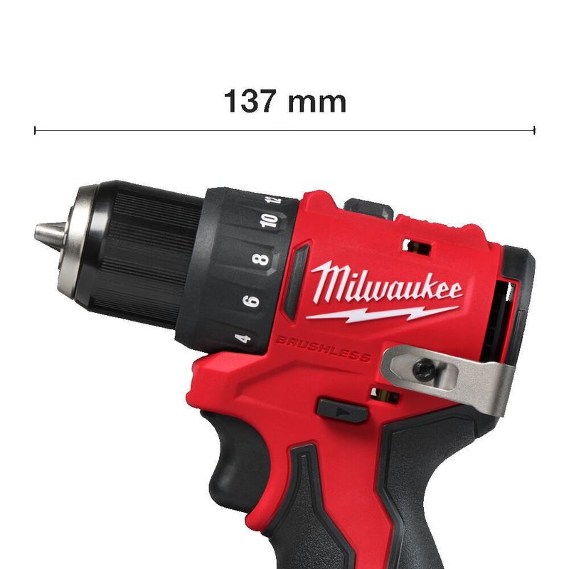 Milwaukee M12 BLDDRC-202C Borrskruvdragare 12V (2x2,0Ah)