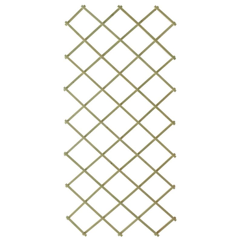 Nyby Spaljé Trä 100x200 Vitbetsad Rak