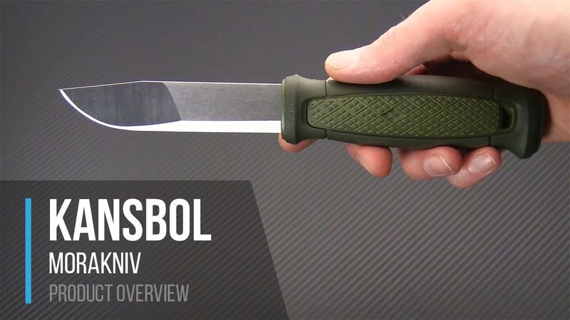 Mora Kansbol Kniv Grön flåslipad 109/226mm