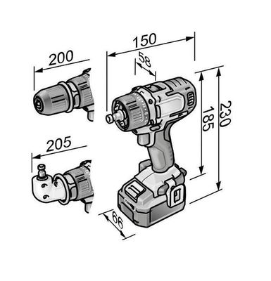 Flex Slagborrmaskin PD2G10.8-EC (utan batteri)