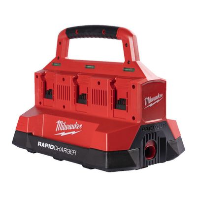Milwaukee M18 PC6 PACKOUT 6-portsladdare