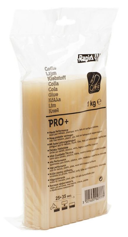 Rapid 12 mm Limstavar Universal PRO+ - Högkvalitativa för Mångsidig Limning 1kg