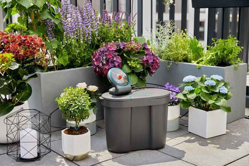 Gardena AquaBloom Set med vattenbehållare 3/16" 13301-20