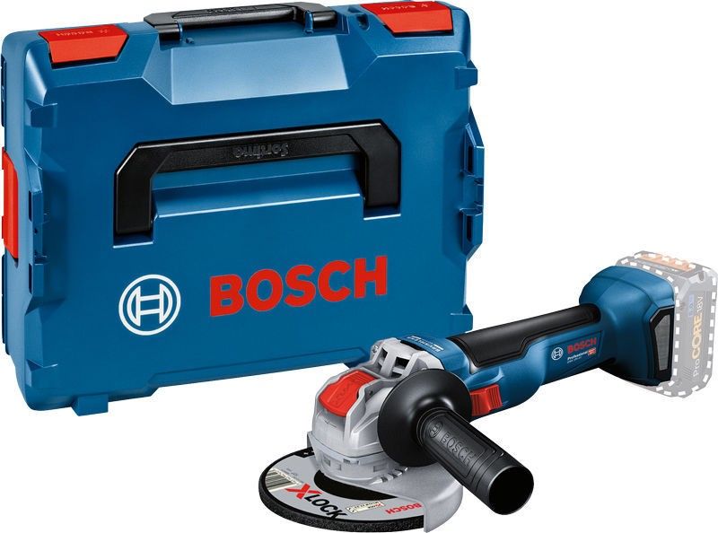 Bosch GWX 18V-10 Vinkelslip 125mm X-LOCK L-BOXX (Utan batterier)
