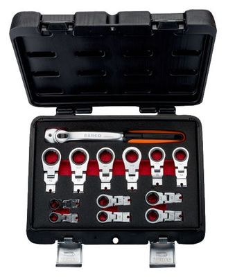 Bahco 42RM/SH12 Spärringnyckelsats för svåråtkomliga ställen 9-18mm
