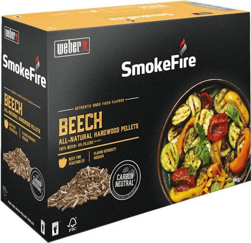 Weber Träpellets FSC -  Bok 8kg