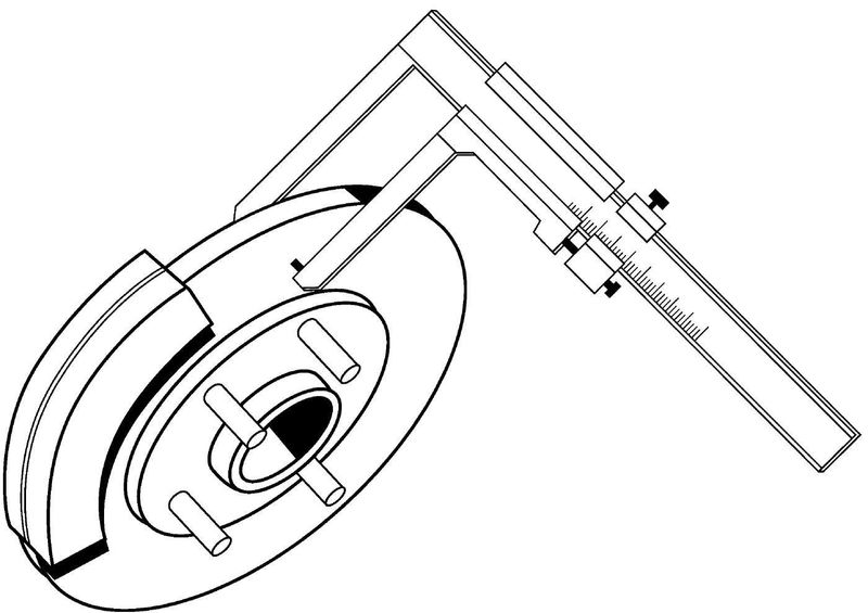 Limit Skjutmått För Bromsskivor 0-60mm