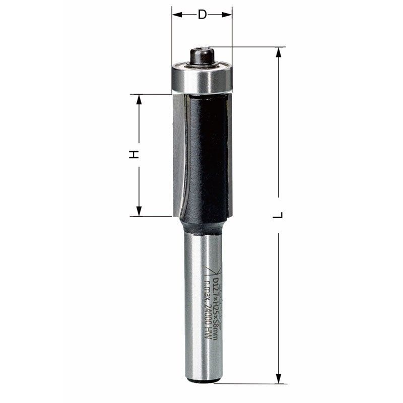Delver Kantfräs 12.7×38×84 S=8