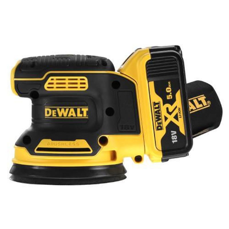DeWalt DCW210P2 Excenterslipmaskin 18V XR 125mm TSTAK (2x5,0Ah)