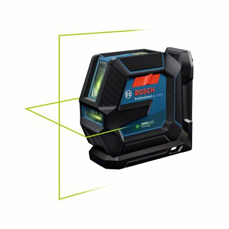 Bosch GLL 2-15/LB10 Kors-/Linjelaser Grön