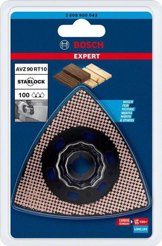 Bosch Expert Sanding Plate (Expert slipplatta) AVZ 90 RT10 för multiverktyg 90 mm
