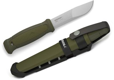 Mora Kansbol Kniv Grön flåslipad med Multi-Mount
