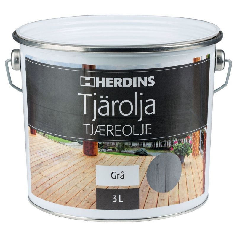 Herdins Tjärolja Grå 3L