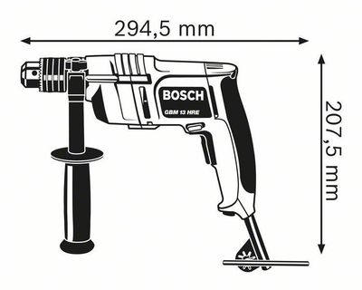 Bosch GBM 13 HRE Borrmaskin 550W (60Nm)
