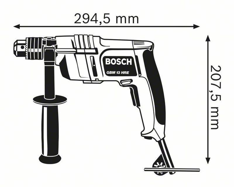 Bosch GBM 13 HRE Borrmaskin 550W (60Nm)