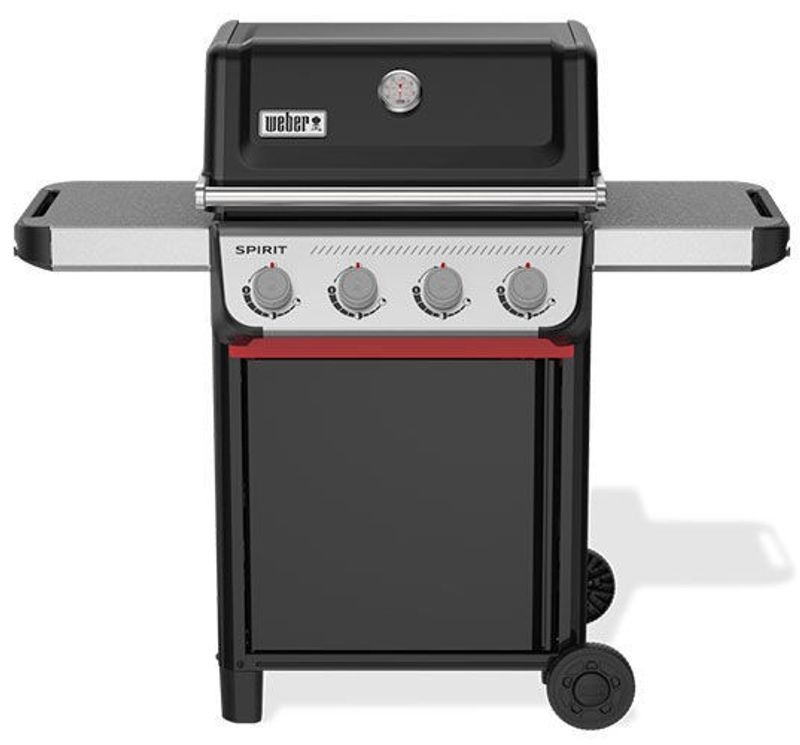 Weber Spirit E-410 Gasolgrill – 4 brännare Svart