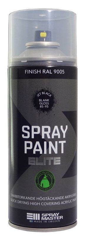 Spraymaster Sprayfärg Elite Svart RAL9005 BLANK