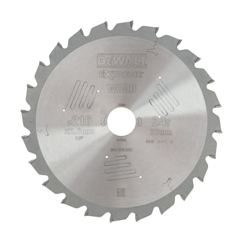 DeWalt Sågklinga 216mm 24T (allmän anv)