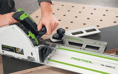 Festool TS 55 FEBQ-Plus Sänksågspaket (2 skenor, 2 Skarvstycken, 2 tvingar, förvaringsväska)
