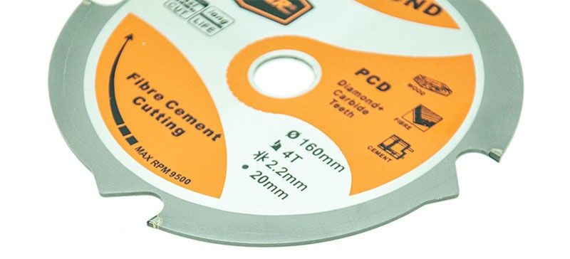 Delver Sågklinga PCD 160mm 4T Fibercement, Gips, Minerit