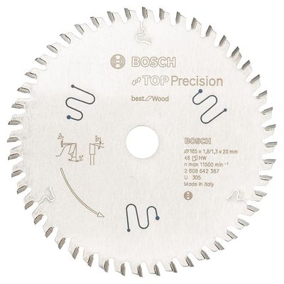 Bosch Sågklinga 165mm 56T TOP Precision (Metall)