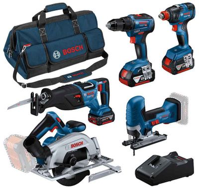 Bosch Verktygspaket GSR/GST/GKS/GSA/GDX 18V (3x4,0ah)