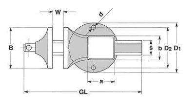 Bänkskruvstycke Peddinghaus Matador 120mm