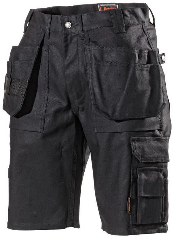 L.Brador 111B Arbetsshorts Bomull Cordura Svart Stl 50