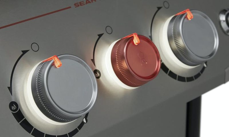 Weber Genesis S-335 Gasolgrill Rostfritt stål 3 brännare + sidobrännare