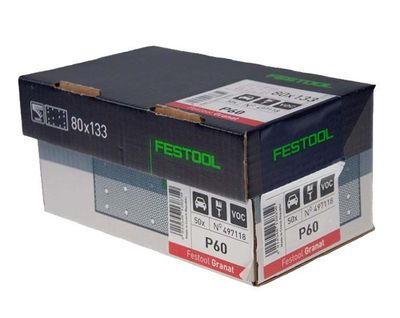 Festool Slippapper STF 80x133mm GRANAT