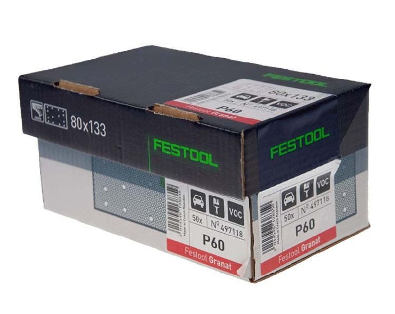 Festool Slippapper STF 80x133mm GRANAT