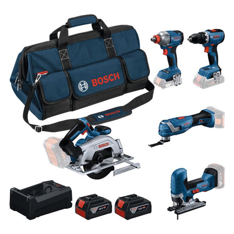 Bosch Verktygssats PRO 18 V med 5st verktyg (2x5,0ah)