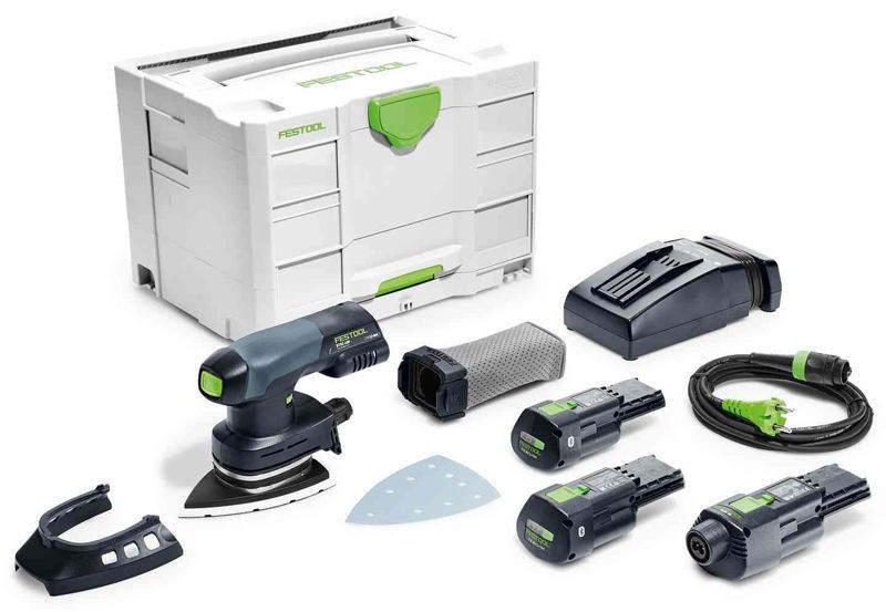 Festool DTSC 400 3,0 I-SET Slipmaskin 100x150mm 18V (2x3,0ah)