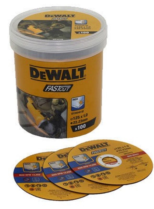 DeWalt DT20540 Kapskiva 125x1mm för metall 100-pack