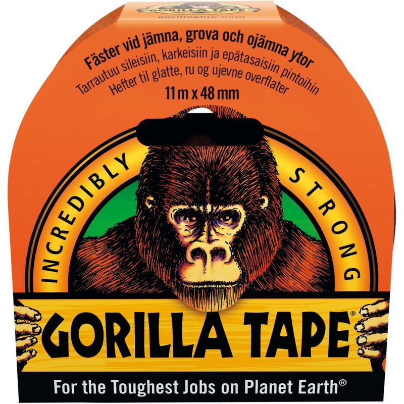 Gorilla Silvertejp Svart 48mm (11m)