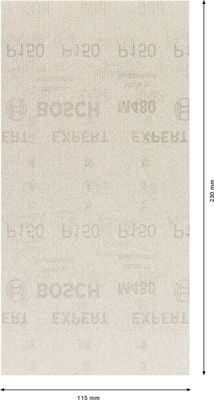 Bosch Expert M480 slipnät för planslipar, 115 x 230mm för trä, färg och gips