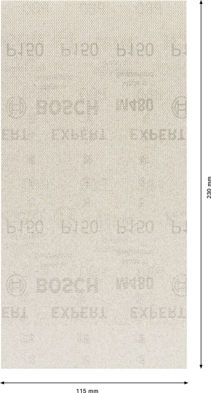 Bosch Expert M480 slipnät för planslipar, 115 x 230mm för trä, färg och gips