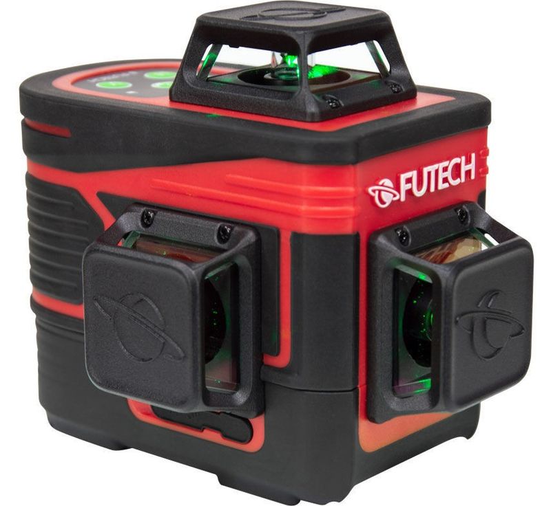 Futech MC3D Pro kompakt 2.0 – Självnivellerande Grön Multikorslaser