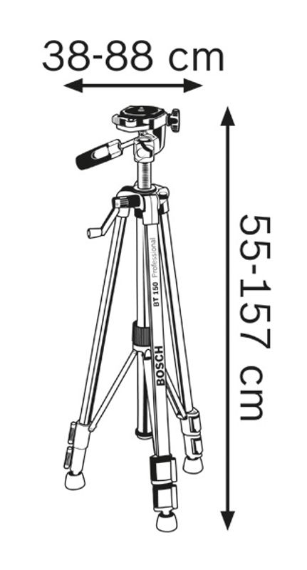Bosch BT 150 Laserstativ (55-157cm)