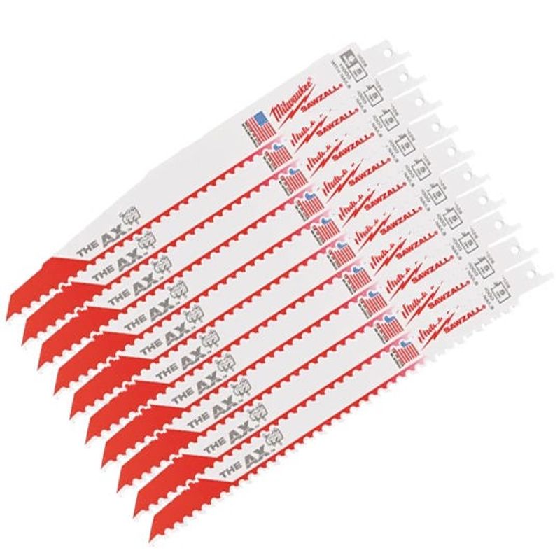 Milwaukee AX Tigersågblad 230mm 25-Pack (För trä & trä med spik)