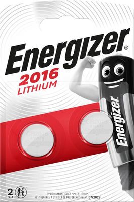 Energizer Litium CR2016 Batteri 2-Pack