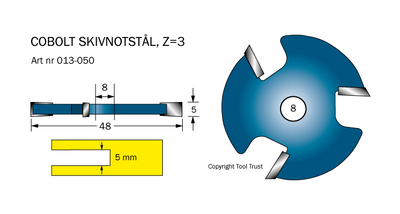 Cobolt Notskiva 50 mm D=48 Z=3