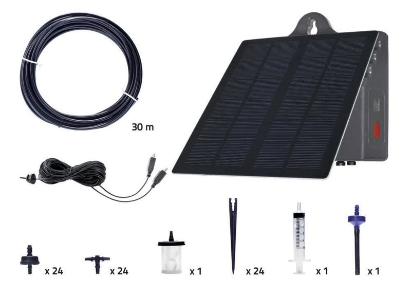 GreenLine EcoAqua S24 – Solcellsdrivet droppbevattningssystem