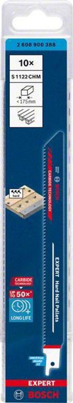 Bosch Expert ‘Hard Nail Pallets’ S 1122 CHM tigersågblad 225mm 10st CARBIDE