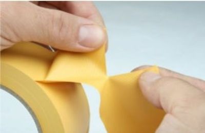 Tectis Byggtejp Gul Räfflad 566 50mm x 33m