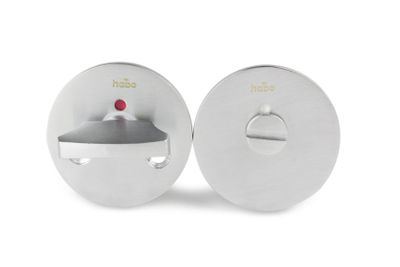 Habo WC-beslag F262 Borstad krom SB